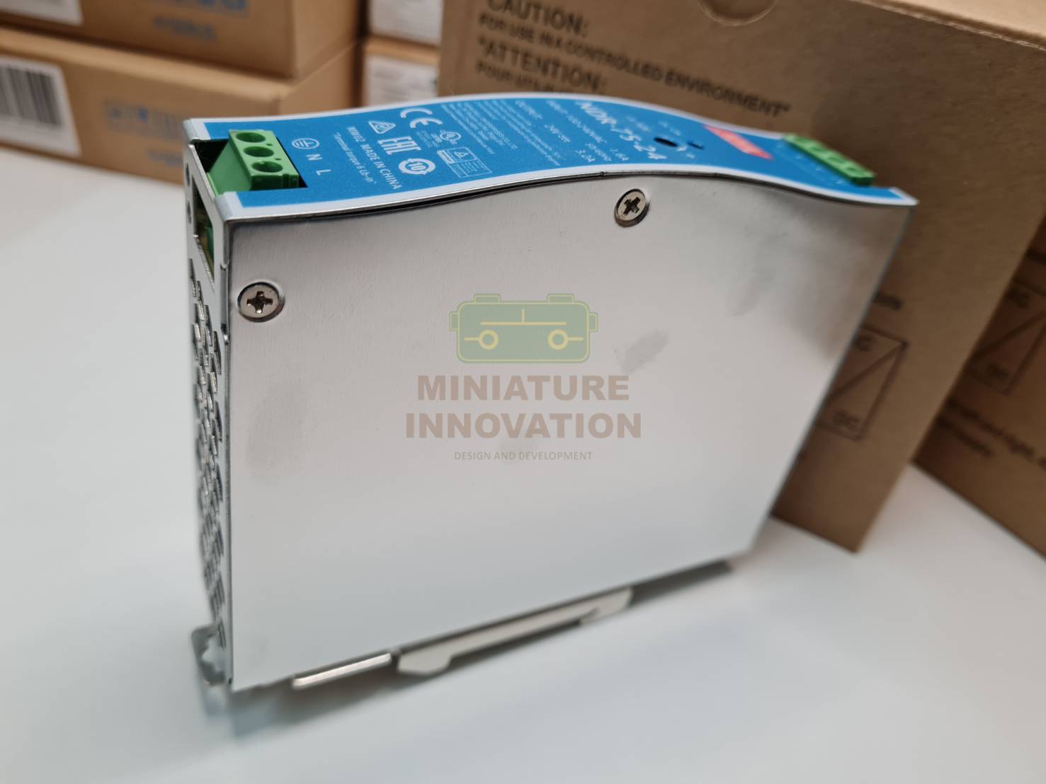 Mean Well รุ่น NDR-75-24 DIN Rail Power Supply, 24V dc Output Voltage, 3.2A Output Current