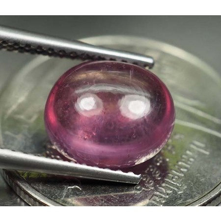 พลอยทับทิมแท้(Ruby) 4.30 กะรัตสวยสีส้มชมพู