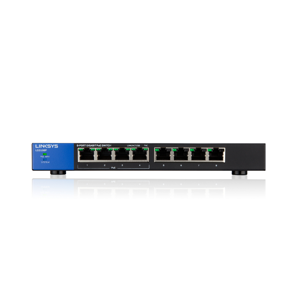 LINKSYS LGS108P-AP Business Gigabit PoE+ 8 Port (4 POE)