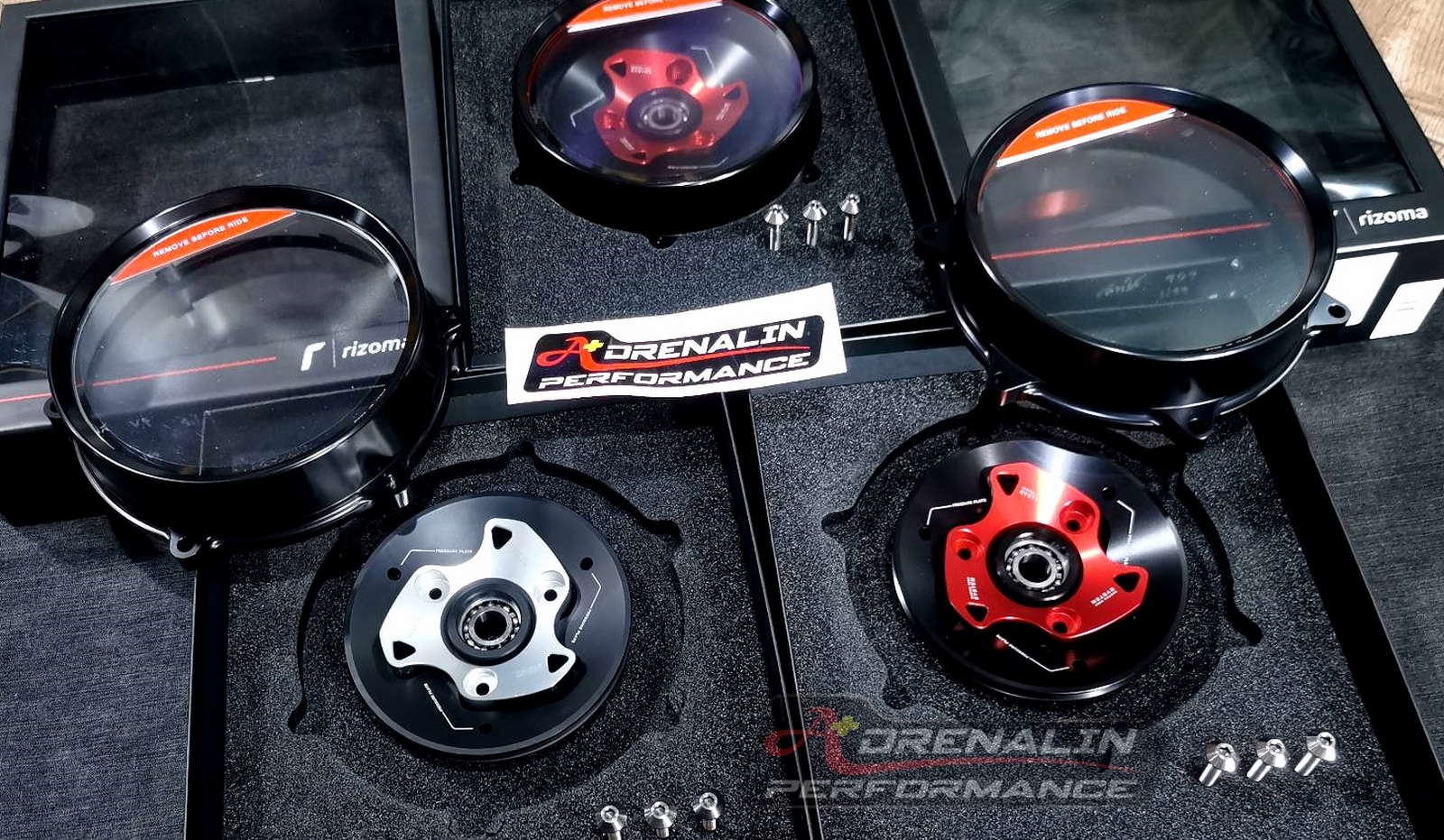ครอบคลัทช์ใส Rizoma สำหรับ Panigale 899 1199 ชุด3ชิ้น