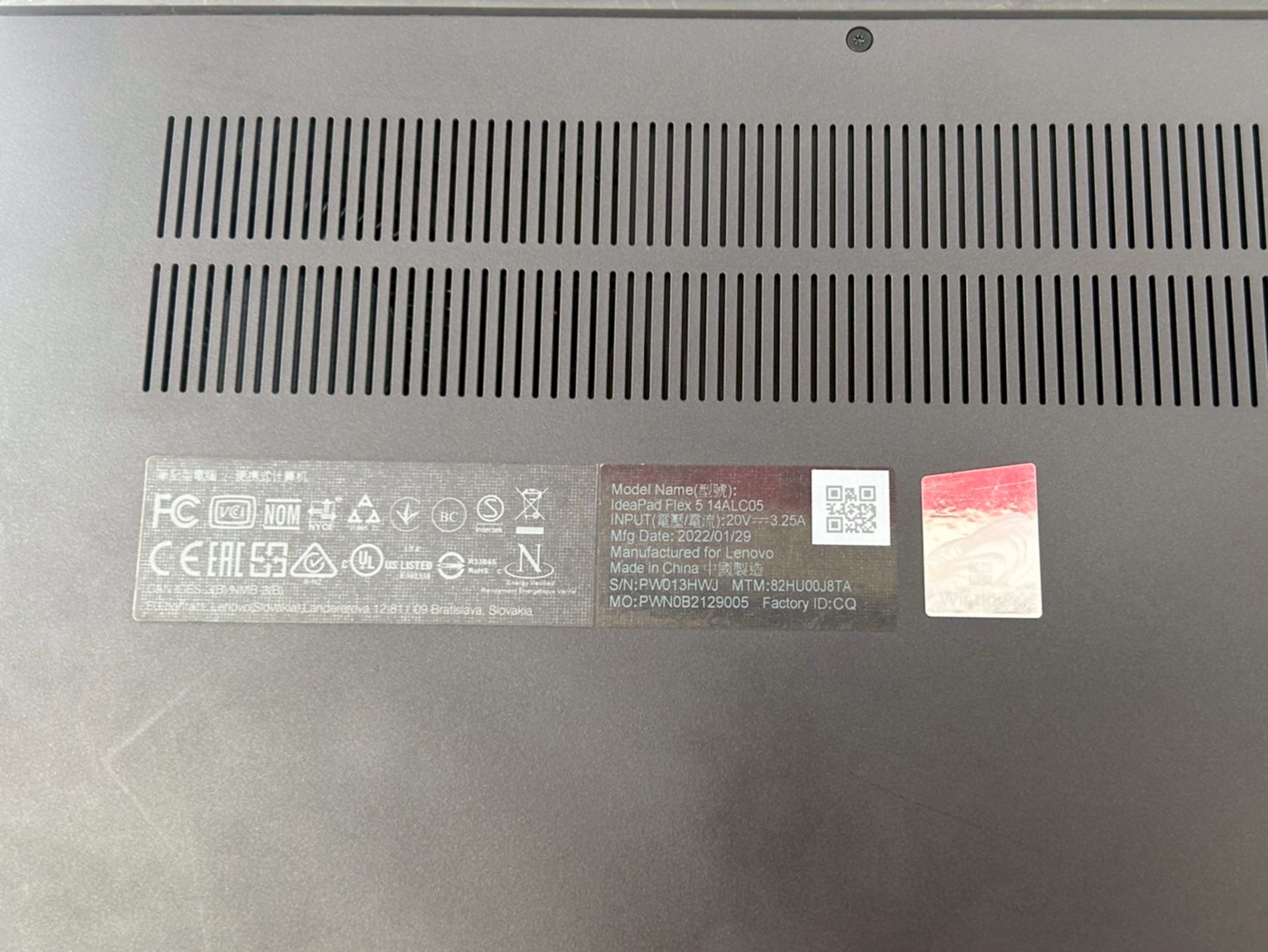 LENOVO IDEAPAD FLEX 5 14ALC05-82HU00J8TA Grey