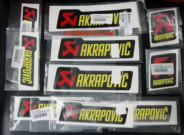 สติ๊กเกอร์ Akrapovic กันความร้อน ของแท้จากโรงงาน