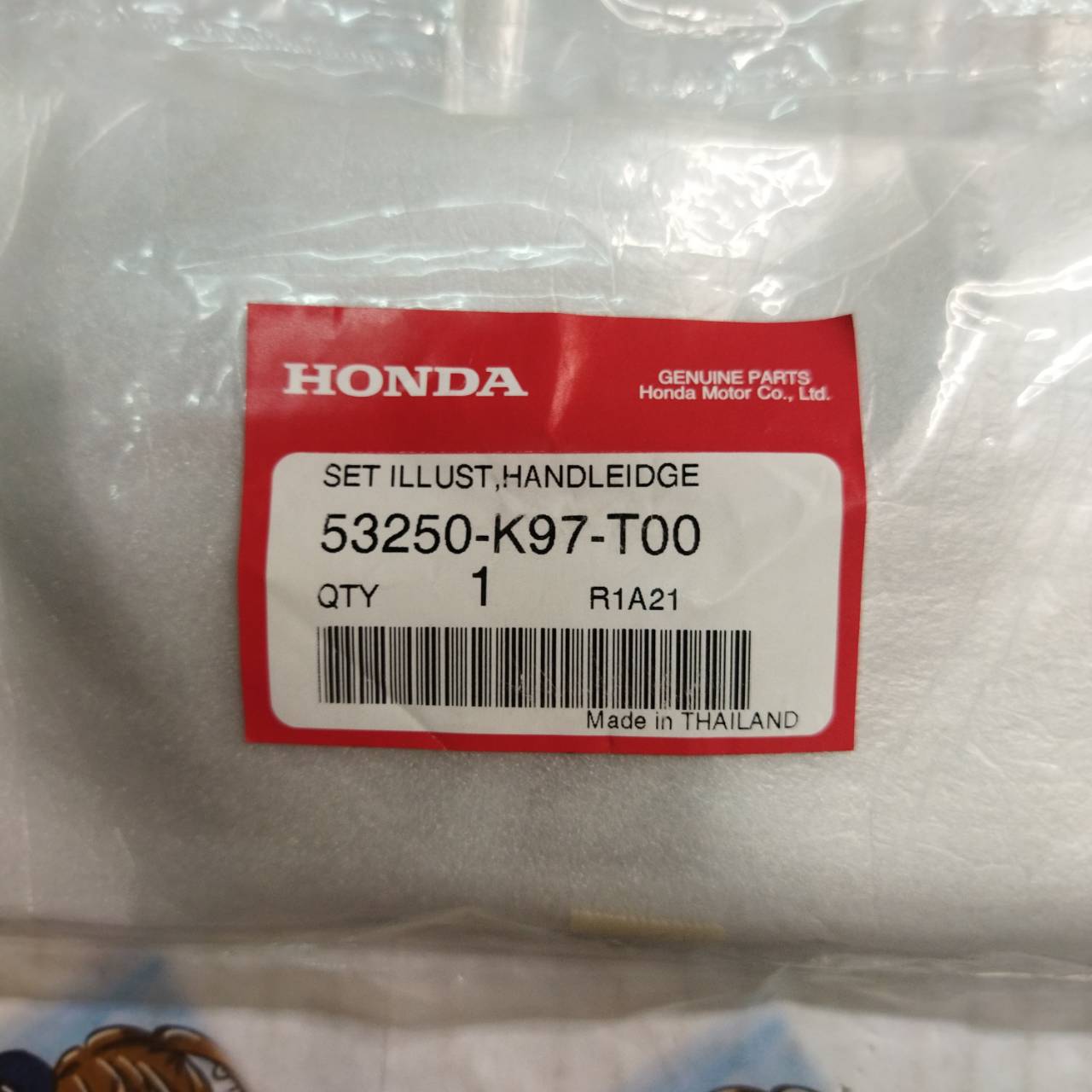 ชุดฝาครอบแฮนด์ด้านหลัง PCX150 2018-2019 อะไหล่แท้ HONDA 53250-K97-T00