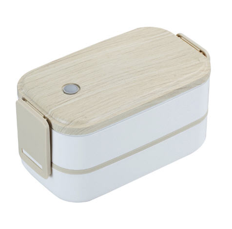 กล่องข้าว,ปิ่นโต,กล่องใส่ข้าว,กล่องใส่ข้าว,กล่องข้าวสแตนเลสฝาลายไม้,Lunch Box,กล่องอาหารฝาลายไม้