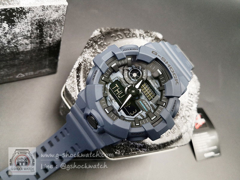 CASIO G-SHOCK นาฬิกาข้อมือ นาฬิกากันน้ำ นาฬิกาของแท้ ประกันศูนย์ CMG 1 ปี รุ่น GA-700CA-2A