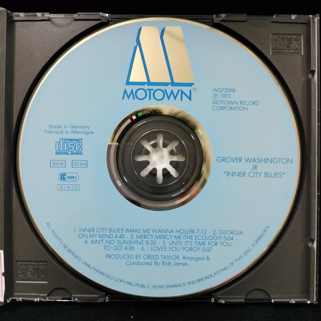 Grover Washington, Jr. – Inner City Blues / GERMANY / ปกในมีรอยปากกาเล็กน้อย / มีรอยบ้าง