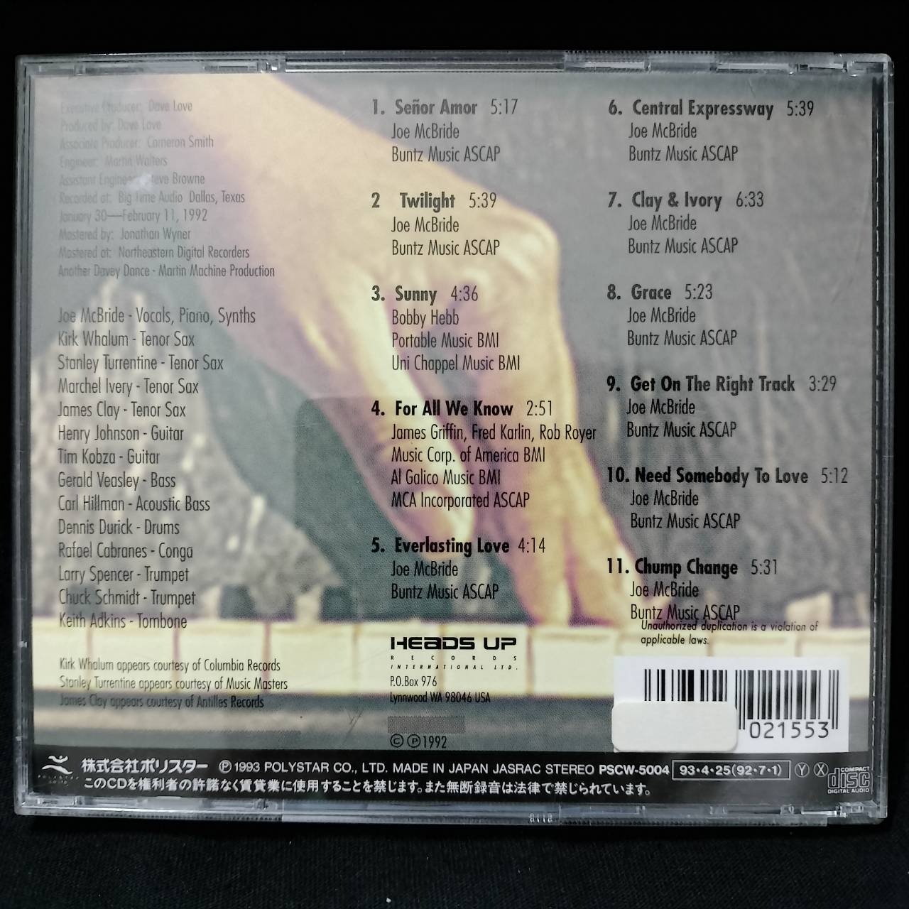 Joe McBride – Grace / JAPAN / แผ่นสวย / มี Obi