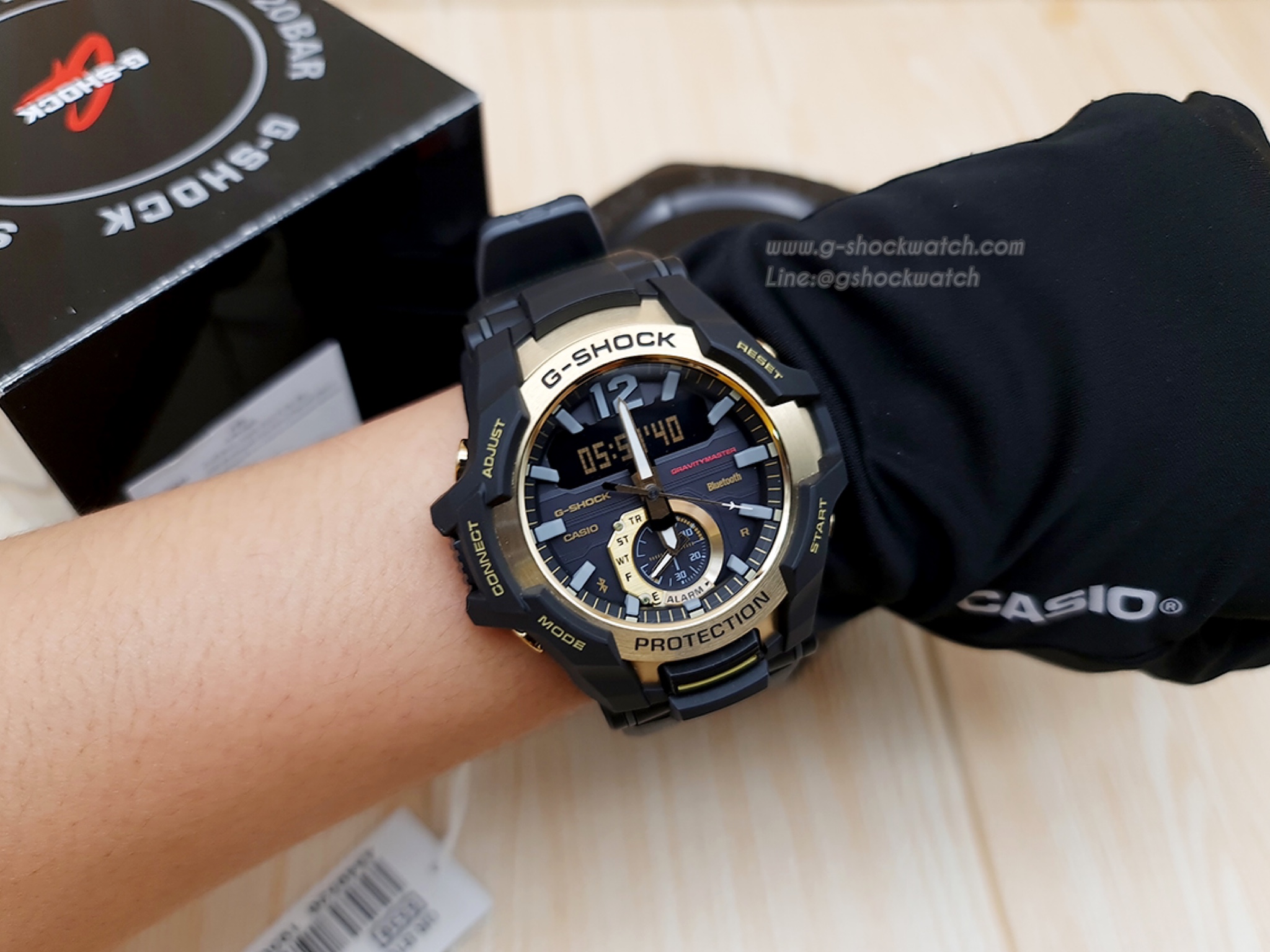CASIO G-SHOCK นาฬิกาข้อมือ นาฬิกากันน้ำ นาฬิกาของแท้ ประกันศูนย์ CMG 1 ปี รุ่น GR-B100GB-1A