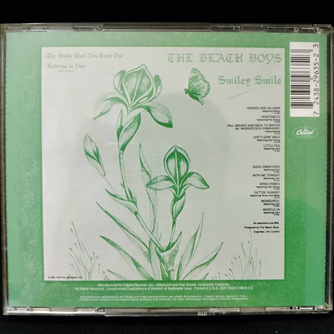 The Beach Boys – Smiley Smile / Wild Honey / USA / ปกในมีจุดเหลือง / แผ่นสภาพนางฟ้า