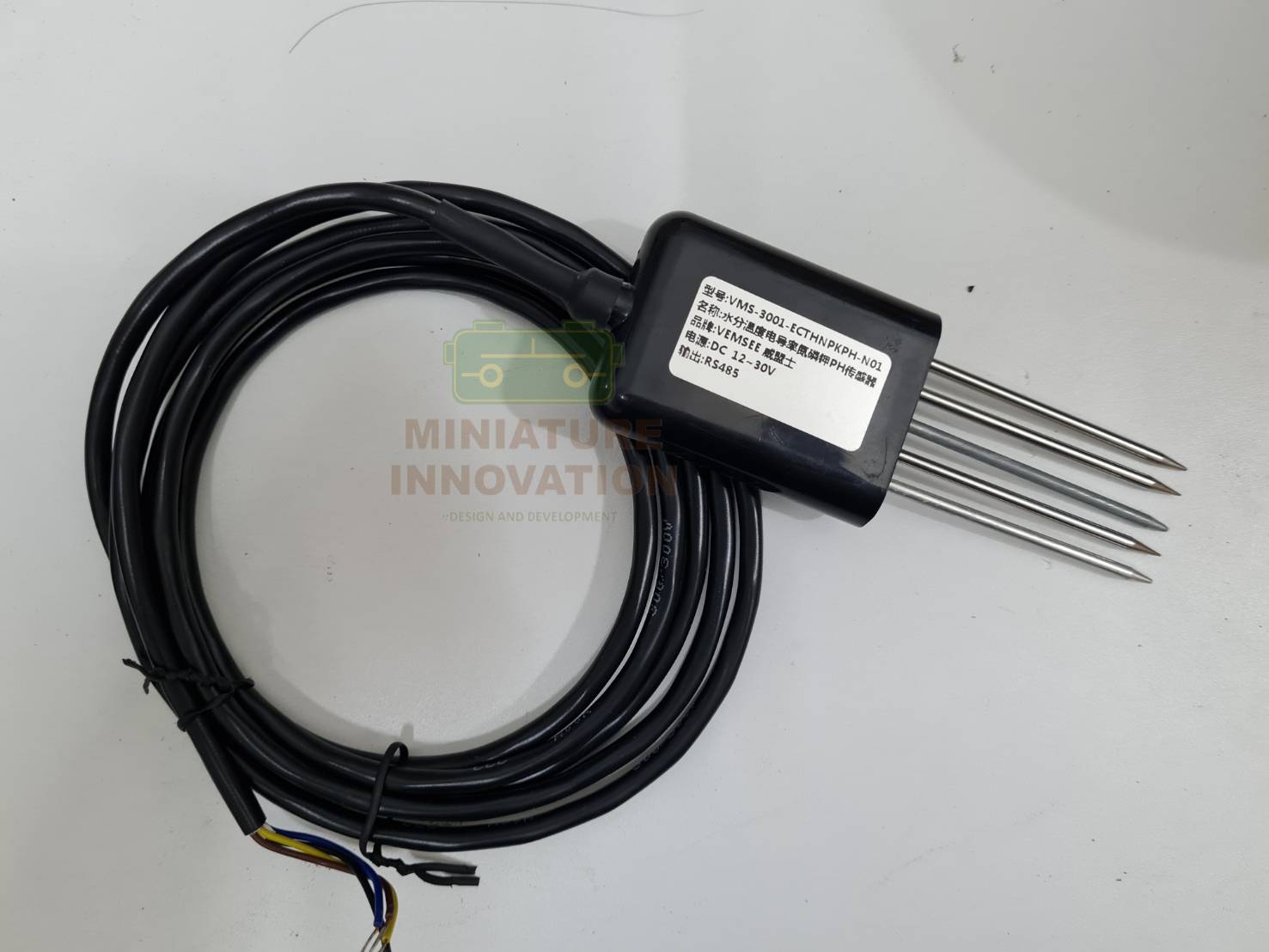 Soil PH EC NPK Temperature Humidity Moisture Meter Sensor เซ็นเซอร์วัดค่าธาตุ สารอาหารในดินแบบ all in one 7 sensor