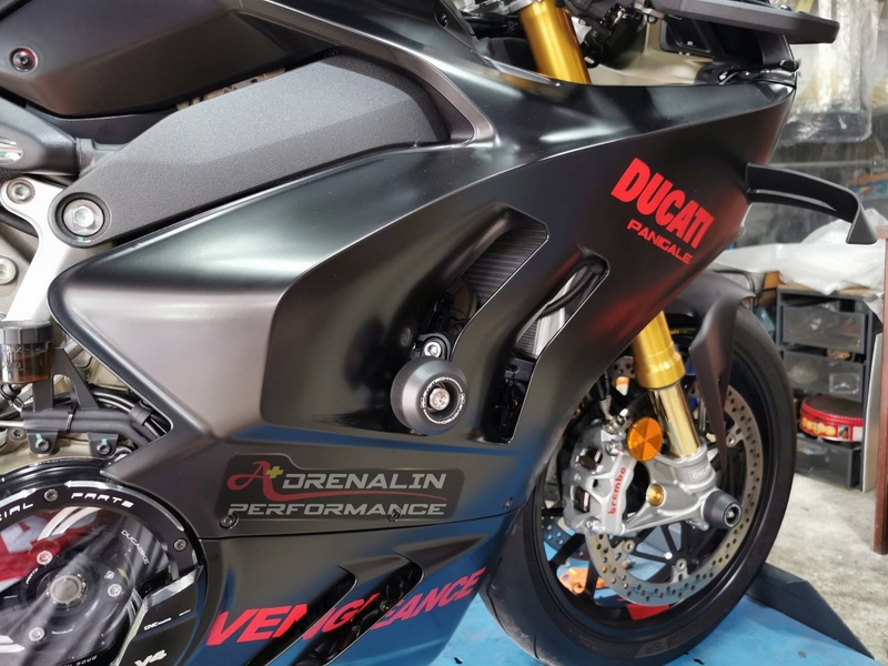 Evotech กันล้ม (Crash protector) สำหรับ Panigale V4 V4S V4R 2021+