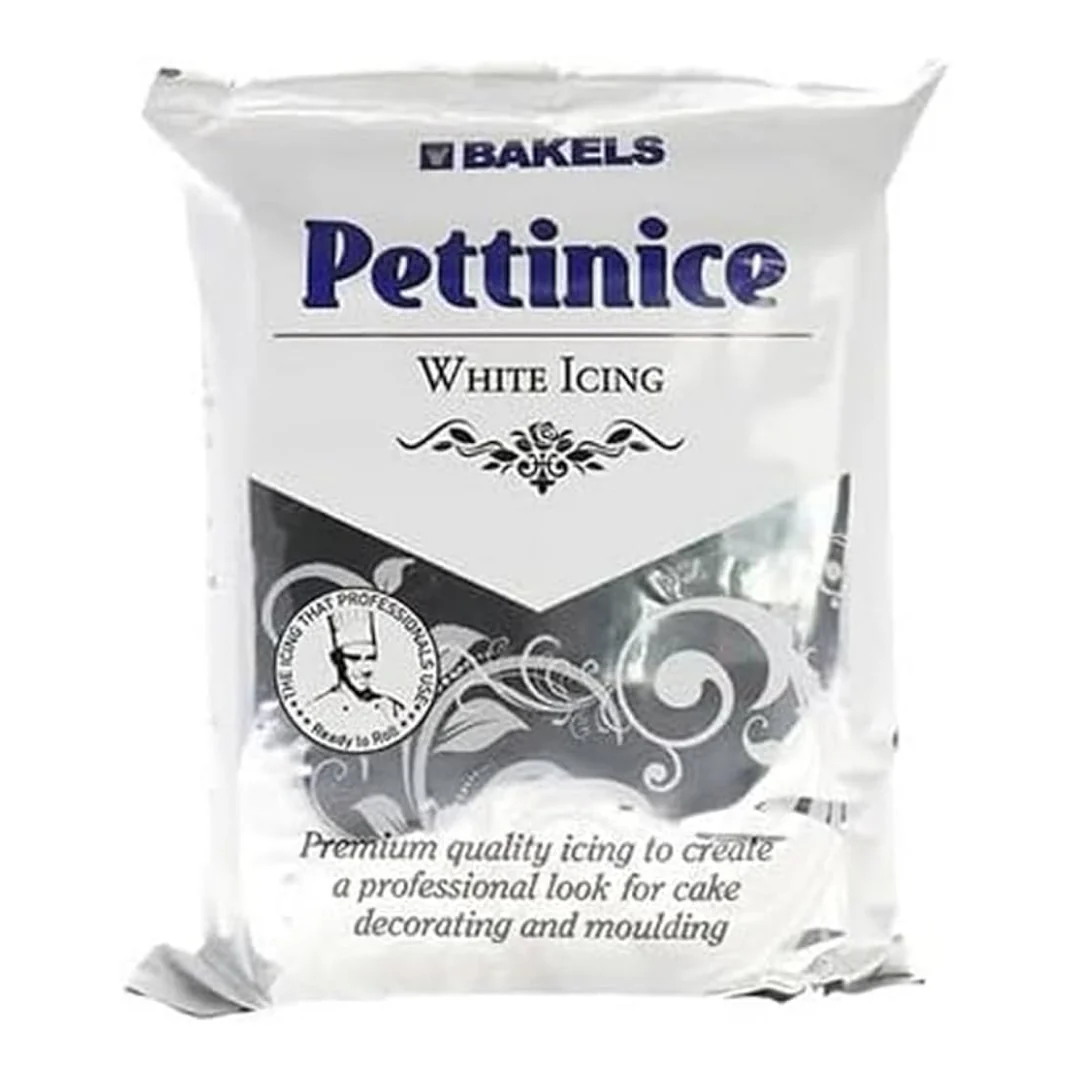 Bakels Pettinice Icing White เบเกล เพททิไนซ์ แผ่นน้ำตาลคลุมหน้าขนม สีขาว 750 g. (05-9061)