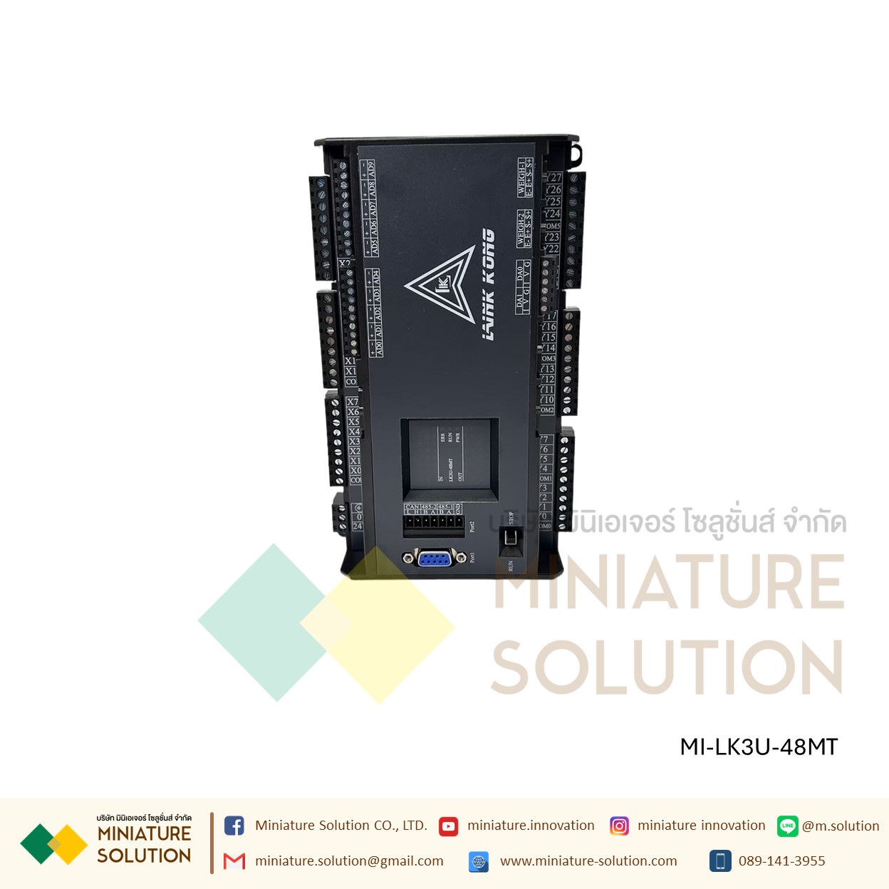 PLC LK3U-48MT-10AD-2DA MITSU GXWork