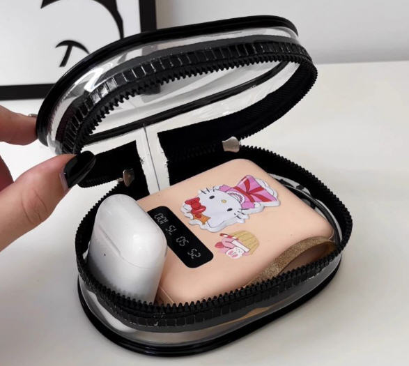 กล่องเก็บสายชาร์จ,กระเป๋าPVCใส,กระเป๋าPVCขนาดเล็ก,กระเป๋าพกพาพร้อมที่ห้อย,ราคาถูก