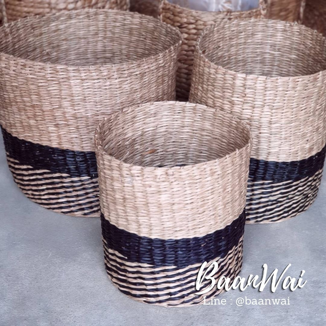 ตะกร้าใส่ต้นไม้ ตะกร้าต้นไม้สวยๆ ตะกร้าต้นไม้สาน กระถางต้นไม้สาน