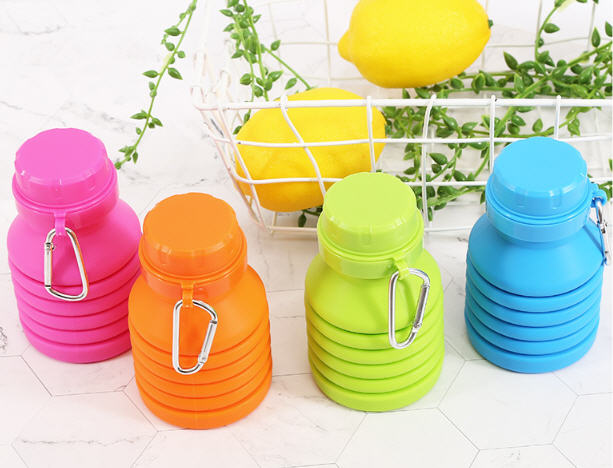 ขวดน้ำพลาสติก,ขวดน้ำพลาสติกพับได้,450ml