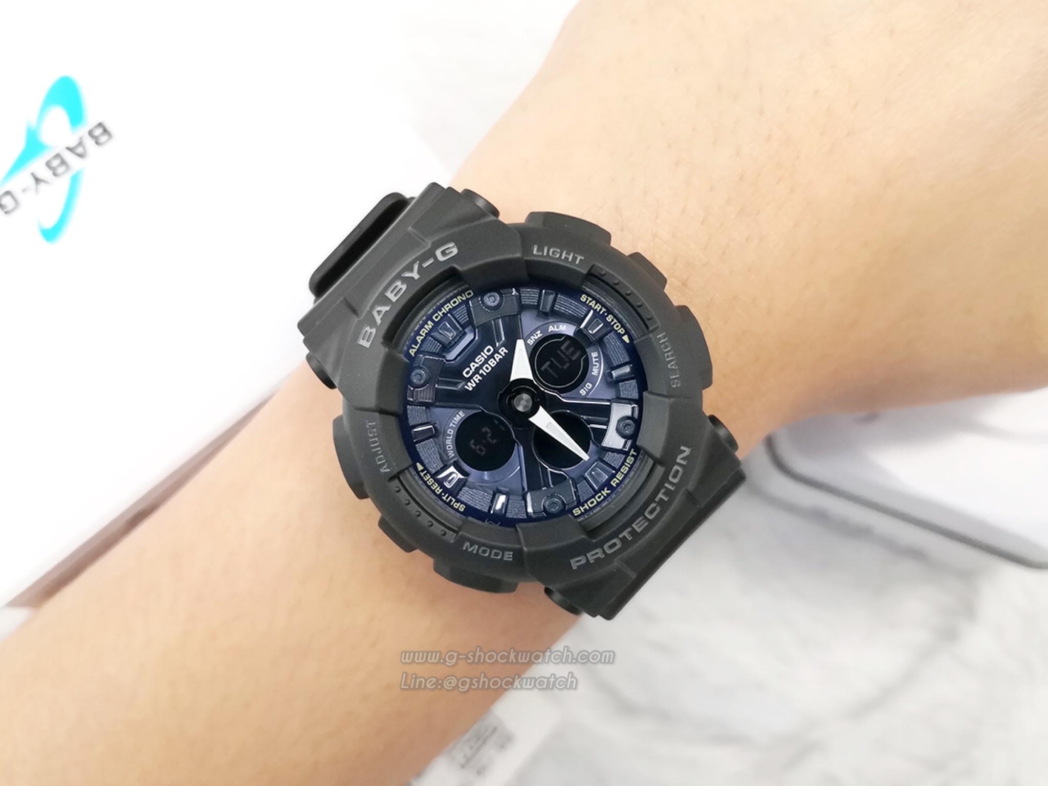 CASIO BABY-G นาฬิกาข้อมือ นาฬิกากันน้ำ นาฬิกาของแท้ ประกันศูนย์ CMG 1 ปี รุ่น BA-130-1A2
