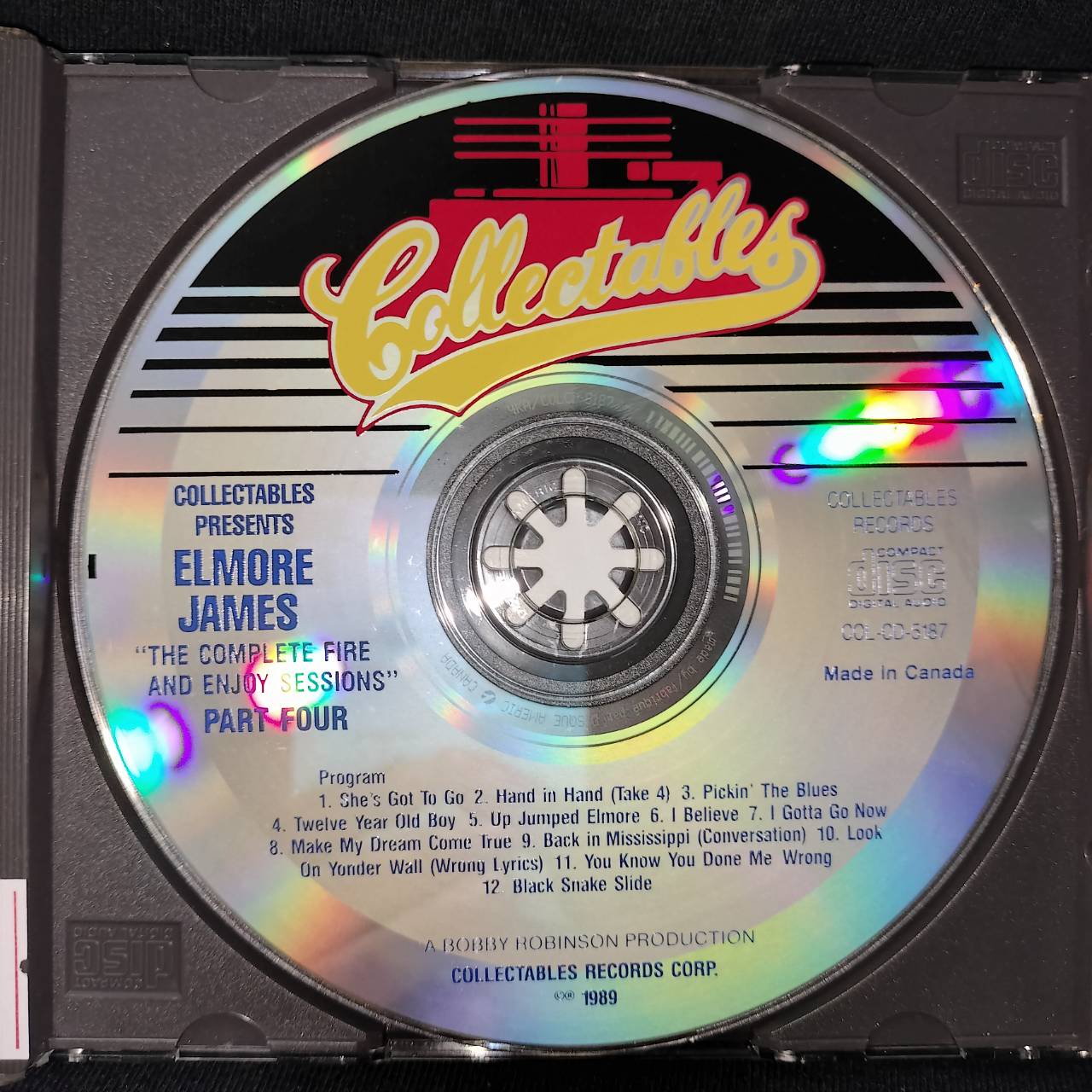 Elmore James – The Complete Fire & Enjoy Sessions Part 4 / CANADA / ปกมีจุดเหลือง / แผ่นดี