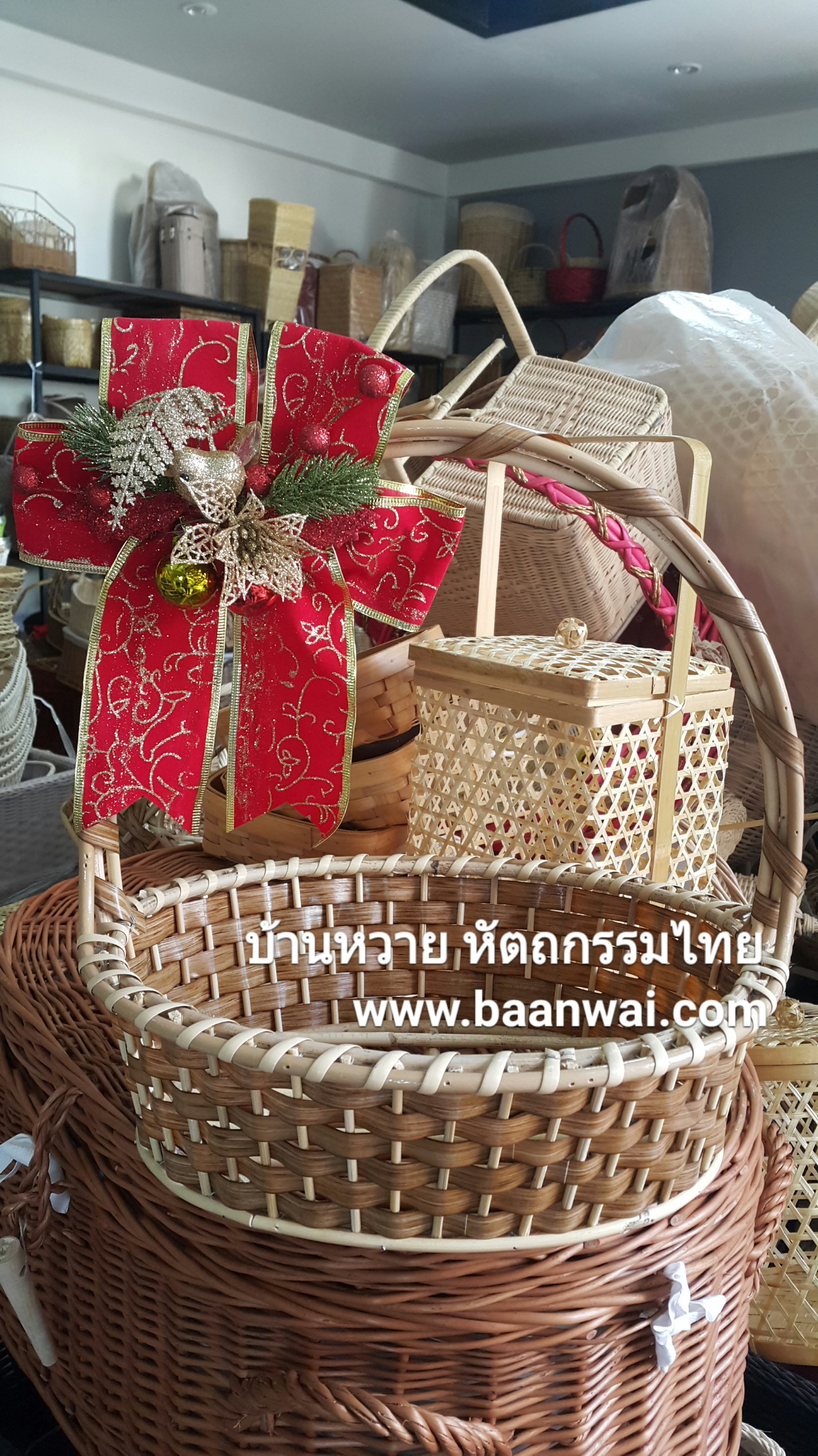 กระเช้า Code-003 หวายเทียม