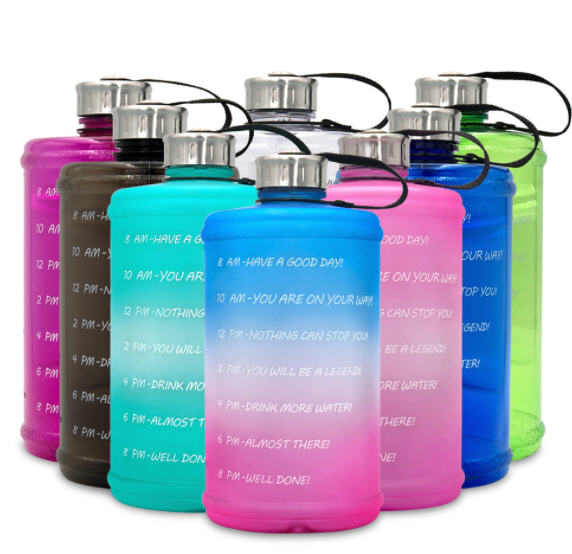 ขวดน้ำฟิตเนส,กระบอกน้ำฟิตเนส,ขวดน้ำออกกำลังกาย,2200ML,กระบอกน้ำสีพาสเทล