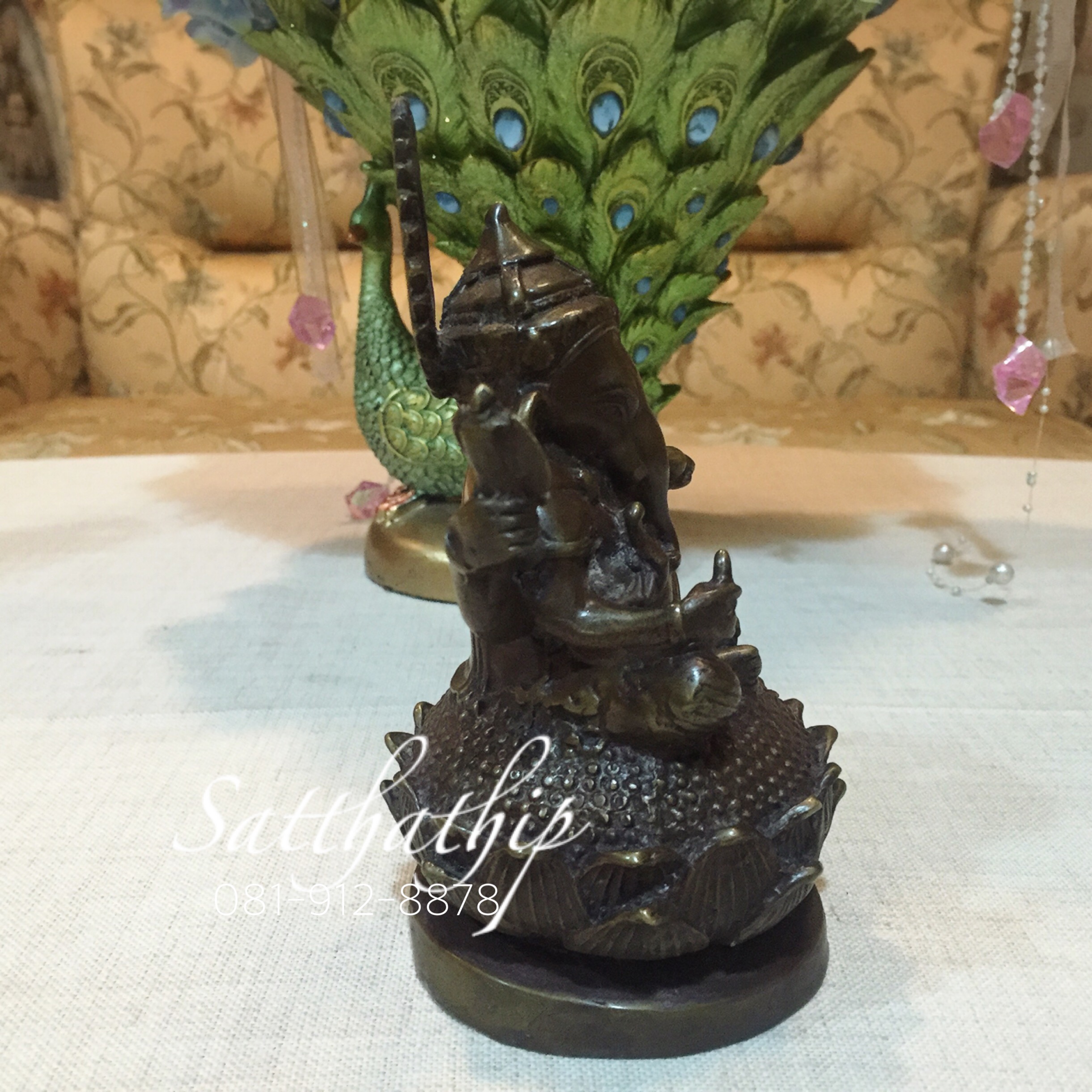 พระพิฆเนศปาง พระรีนาโมจัน คณปติ (ทองเหลืองรมดำ) - Ganesha: Lord of Success