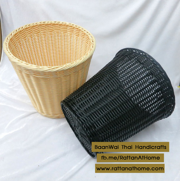 ตะกร้าขยะ หวายเทียม ถังใส่ขยะหวายเทียม