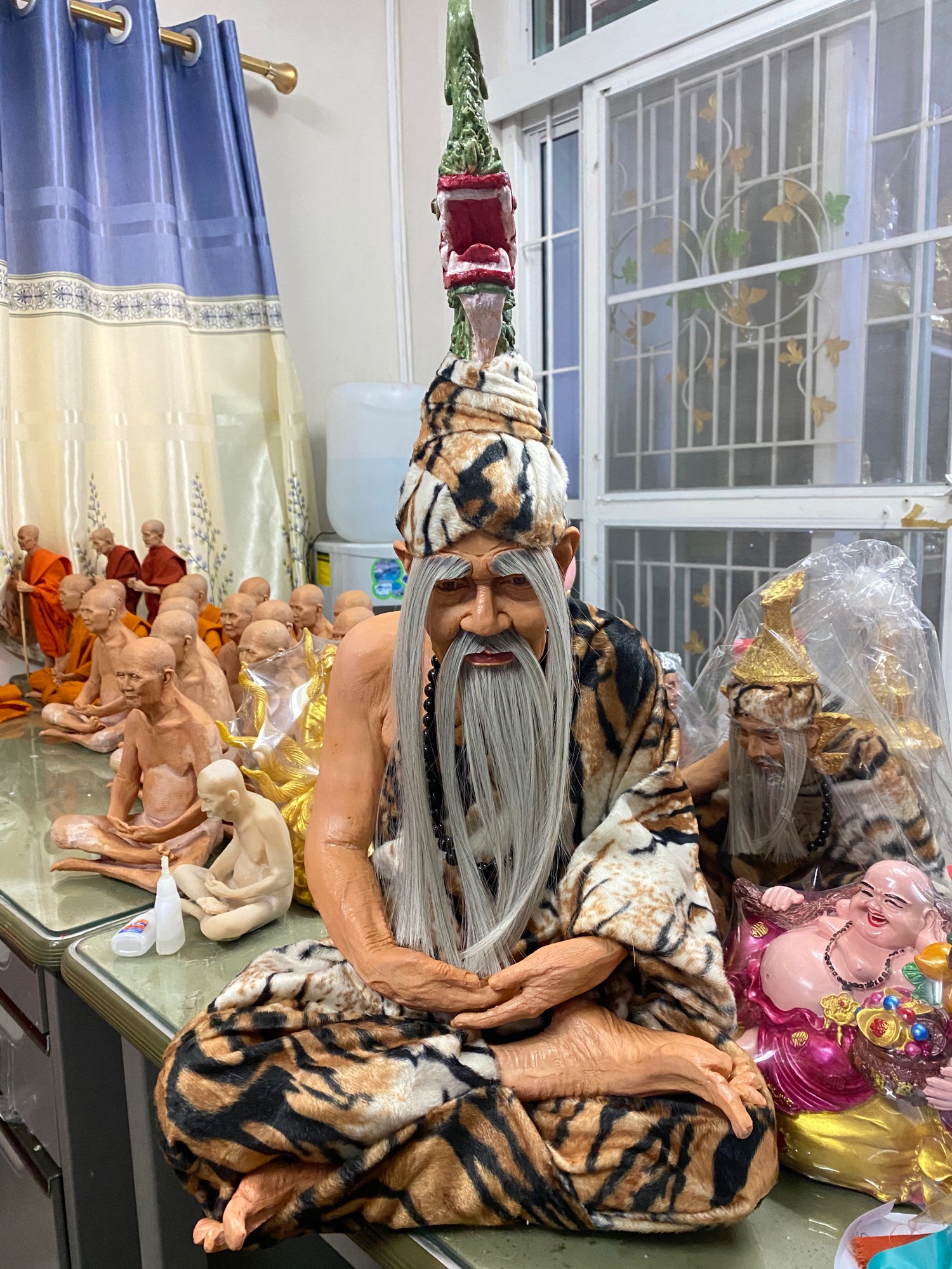 ฤาษี ฤาษีนารอด ฤาษีตาไฟ ฤาษีนาคราช หน้าตัก12นิ้ว เนื้อเรซิ่นไฟเบอร์