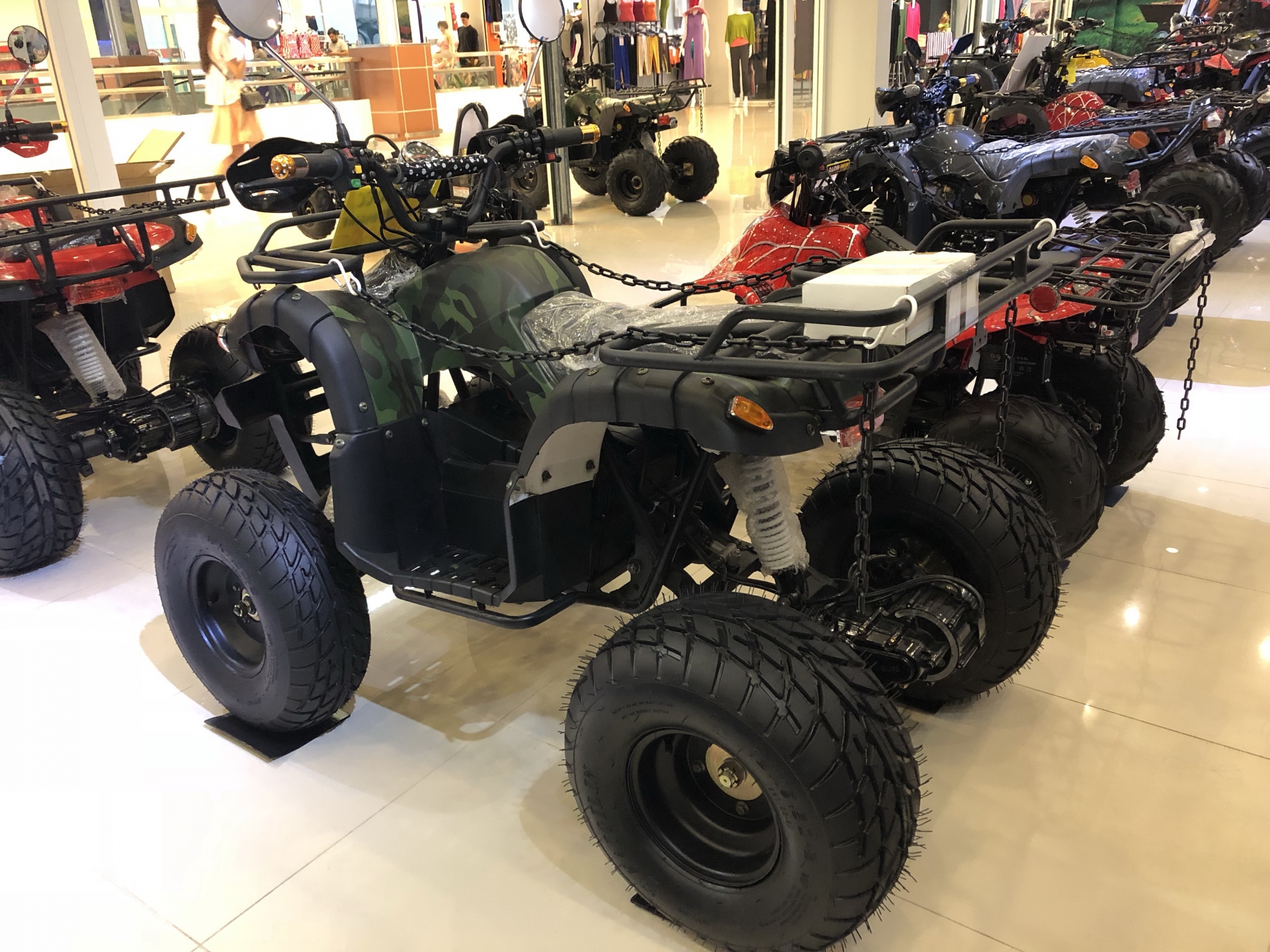 ATV ขับเคลื่อนด้วยระบบเพลา+มอเตอร์ 48V500-800W Brushless เหมาะสำหรับเด็ก-ผู้ใหญ่เงียบและปรอทภัยชาร์ทกับไฟบ้านได้อะไหล่มีเปลี่ยนทุกชิ้น