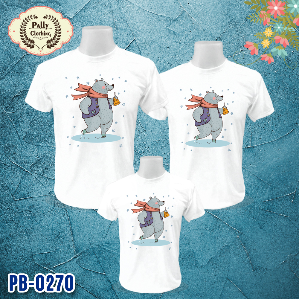 เสื้อครอบครัว PB-0270 ลายหมีขั้วโลก