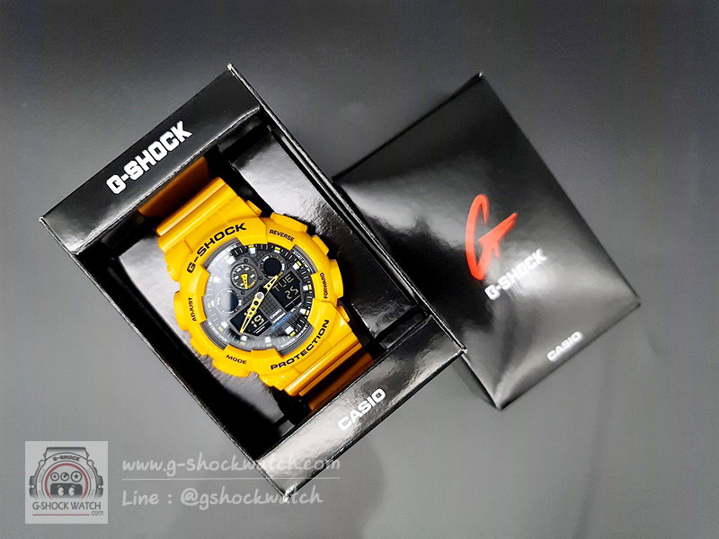 CASIO G-SHOCK นาฬิกาข้อมือ นาฬิกากันน้ำ นาฬิกาของแท้ ประกันศูนย์ CMG 1 ปี รุ่น GA-100A-9A