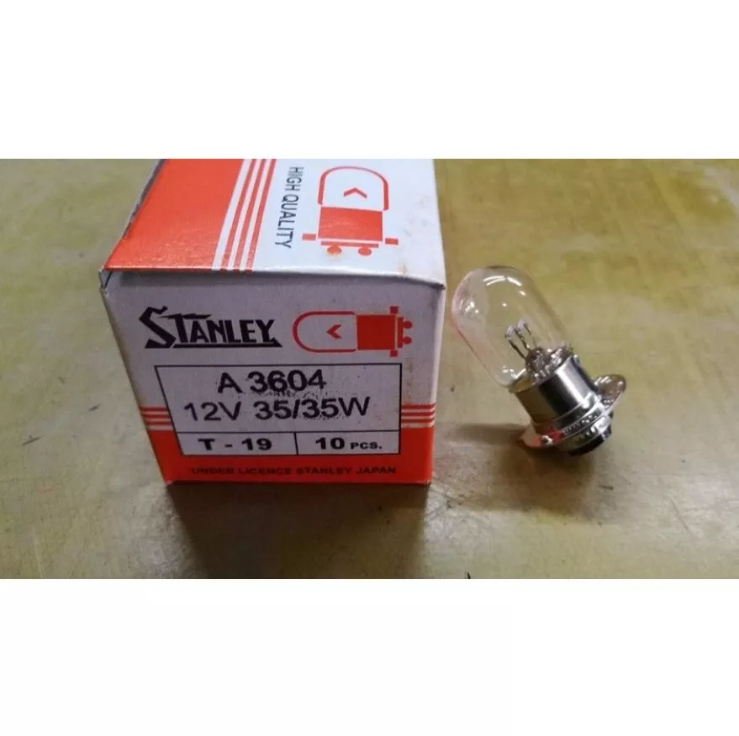 หลอดไฟหน้า Stanley A 3604 12V 35/35W 1กล่อง/10ดวง