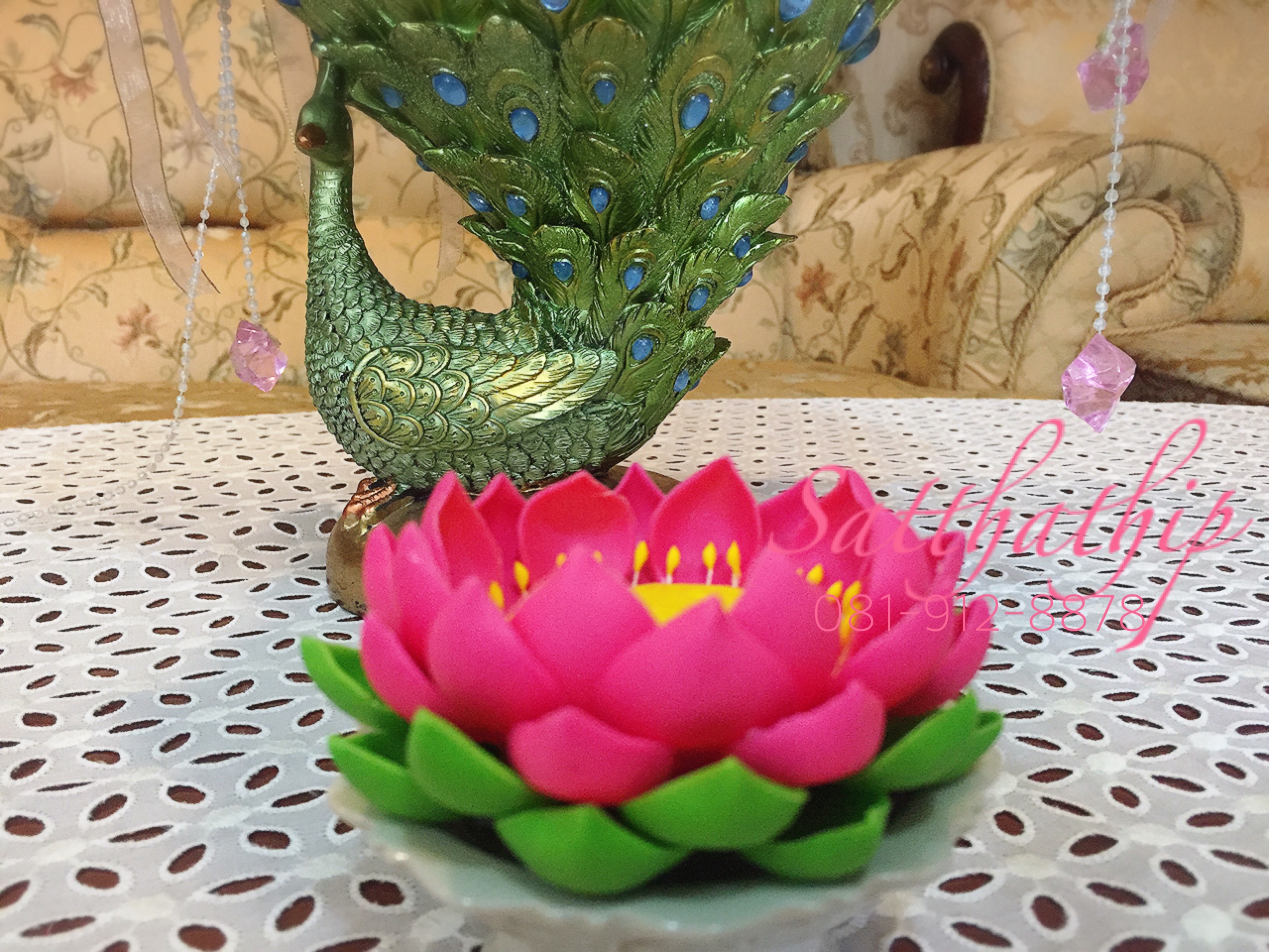 ถาดบัว ประดิษฐ์จากดิน - ฐานบัว ประดิษฐ์จากดิน - พานบัว ประดิษฐ์จากดิน - ถาดบัวดินปั้น - ฐานบัวดินปั้น - พานบัวดินปั้น -Tray