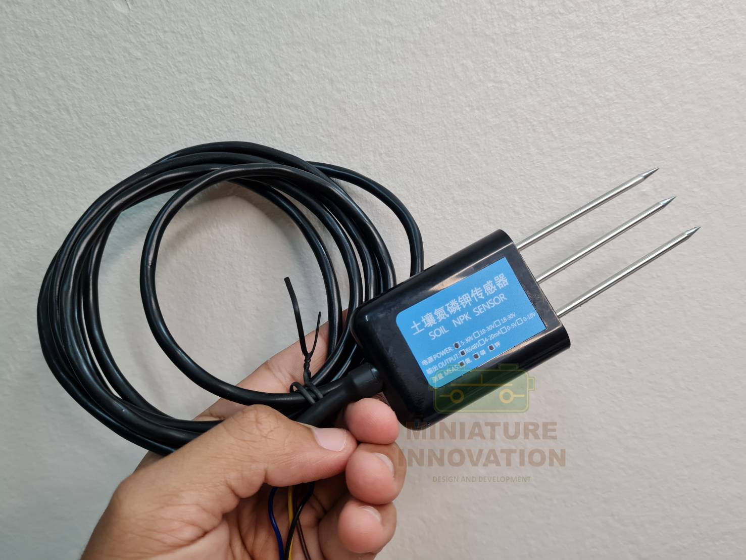 Soil NPK Sensor NPK sensor MODBUS RTU485 สำหรับวัดธาตุ สารอาหารในดินเชิงการเกษตร OUTPUT RS485