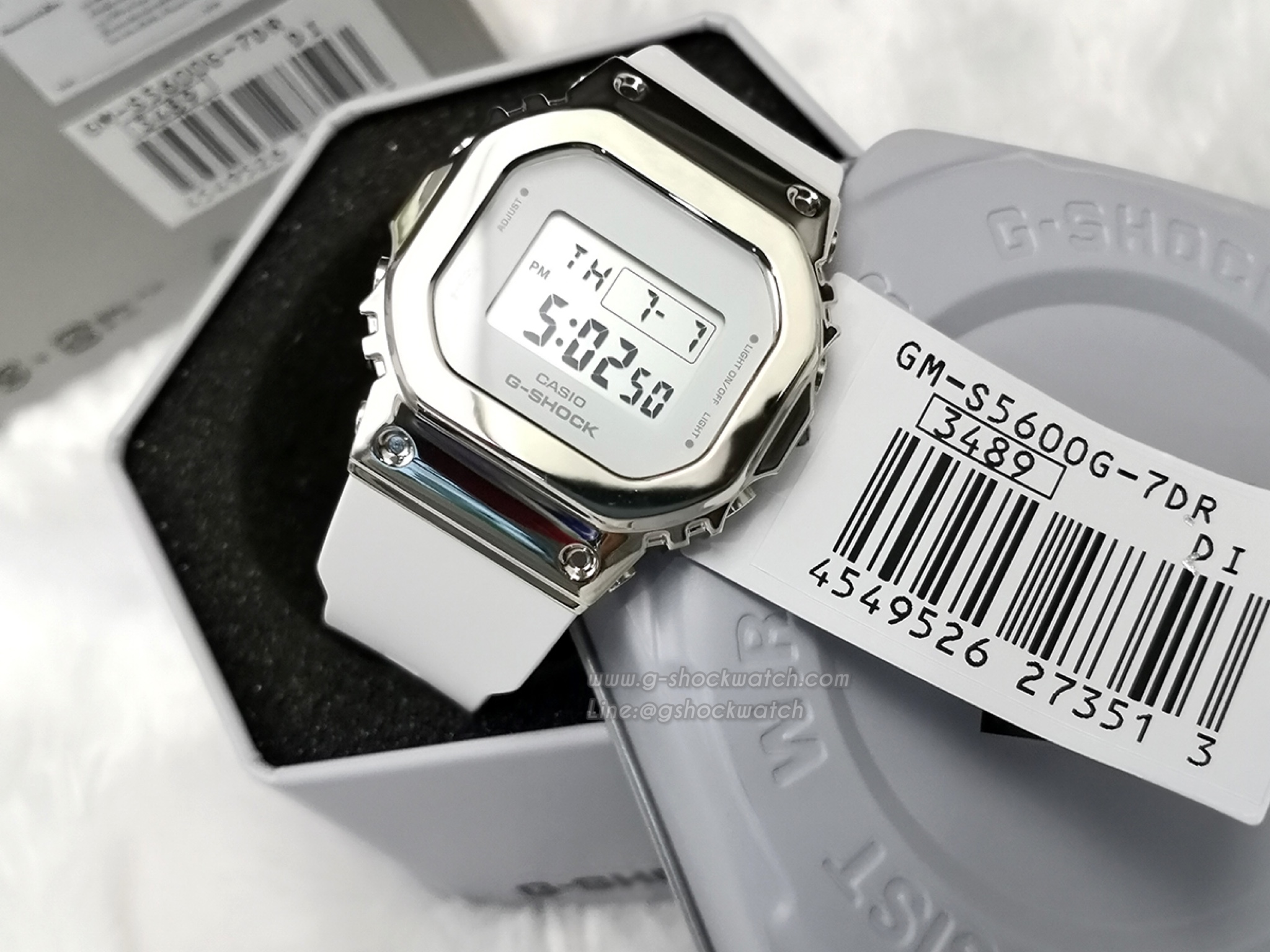 CASIO G-SHOCK นาฬิกาข้อมือ นาฬิกากันน้ำ นาฬิกาของแท้ ประกันศูนย์ CMG 1 ปี รุ่น GM-S5600G-7
