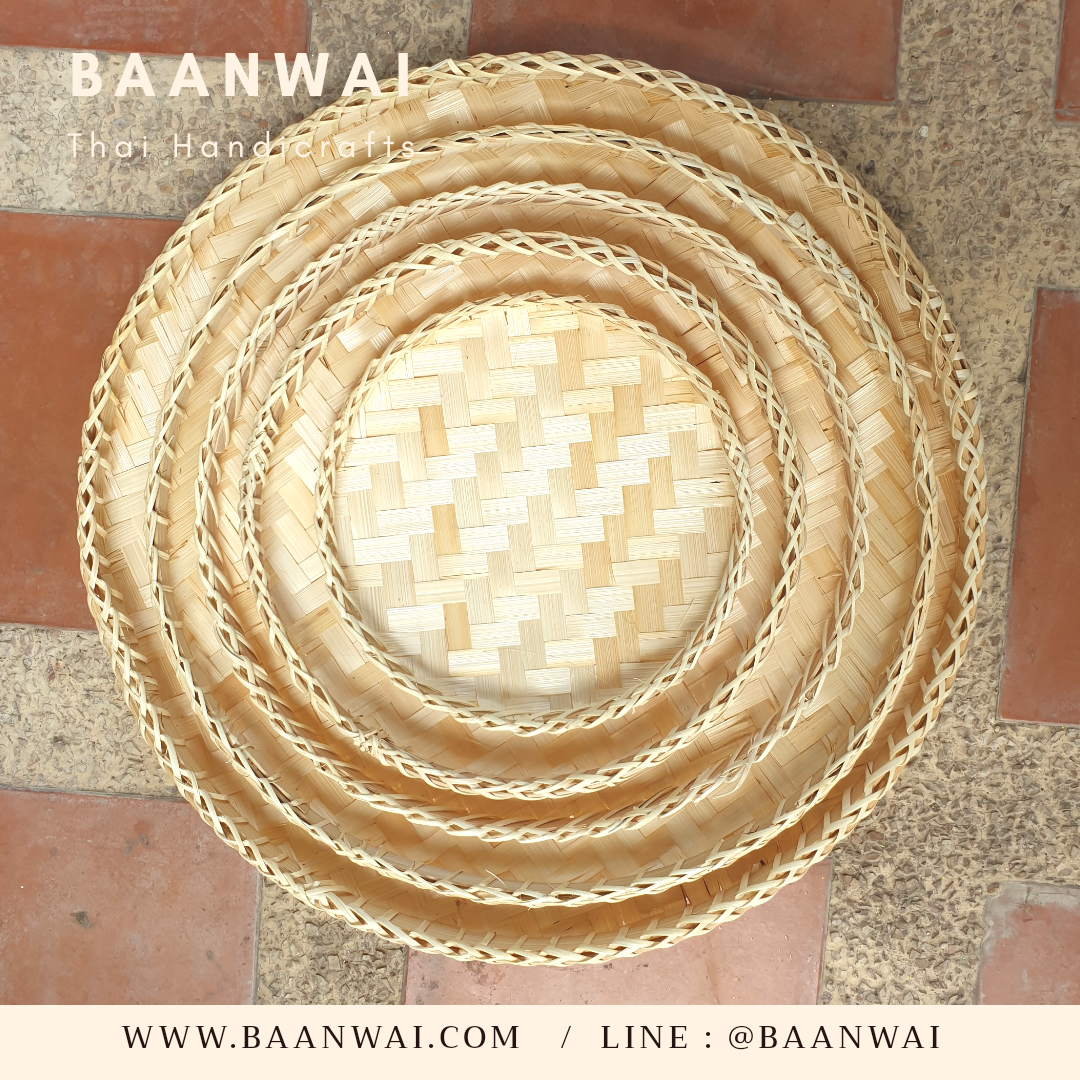 กระด้งขาว กระด้งไม้ไผ่