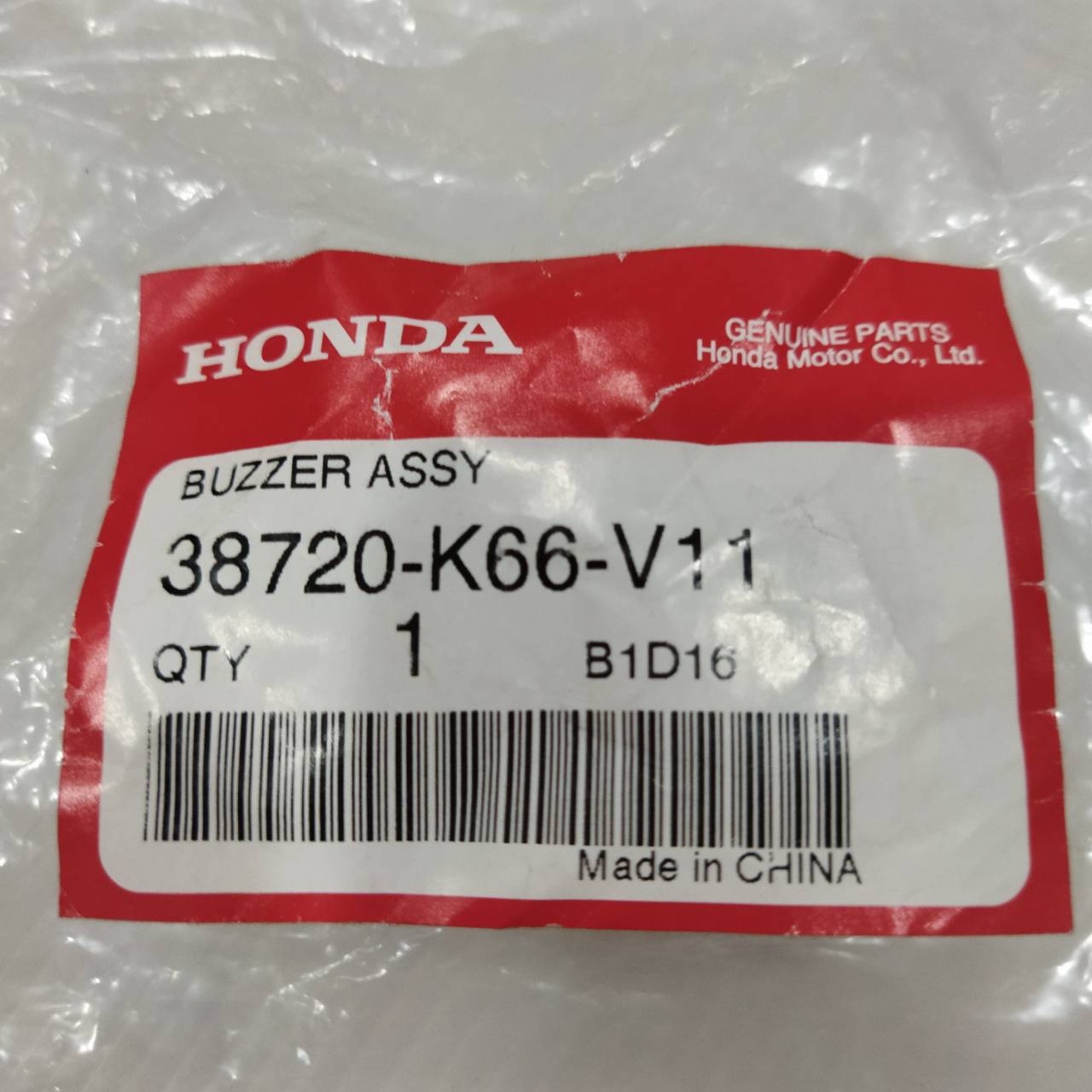 38720-K66-V11 ตัวส่งสัญญาณเสียง MONKEY C125 CLICK150I 2019-2021 PCX150 2018-2019 FORZA300 FORZA350 อะไหล่แท้ HONDA