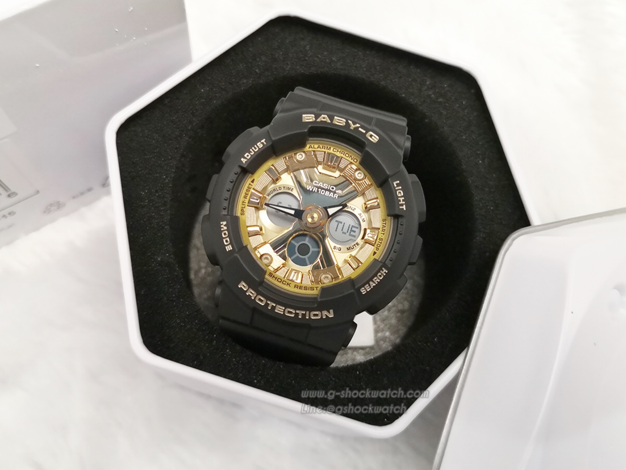 CASIO BABY-G นาฬิกาข้อมือ นาฬิกากันน้ำ นาฬิกาของแท้ ประกันศูนย์ CMG 1 ปี รุ่น BA-130-1A3