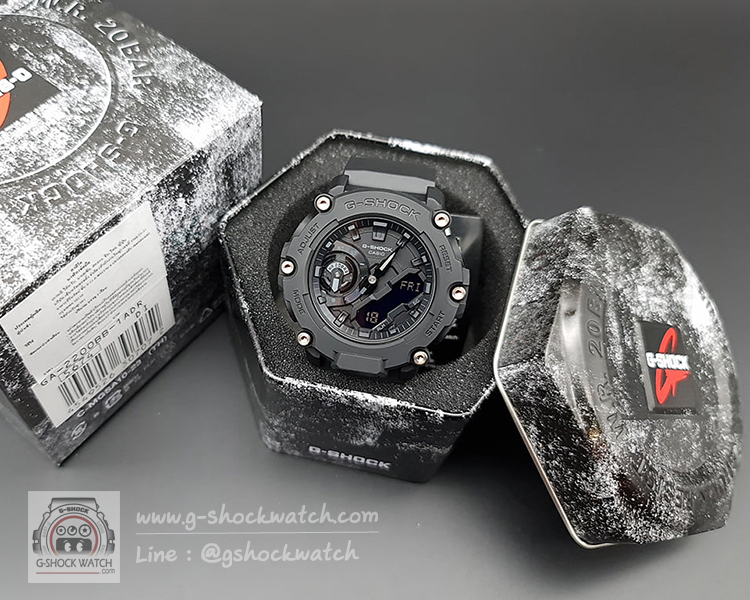 CASIO G-SHOCK นาฬิกาข้อมือ นาฬิกากันน้ำ นาฬิกาของแท้ ประกันศูนย์ CMG 1 ปี รุ่น GA-2200BB-1A