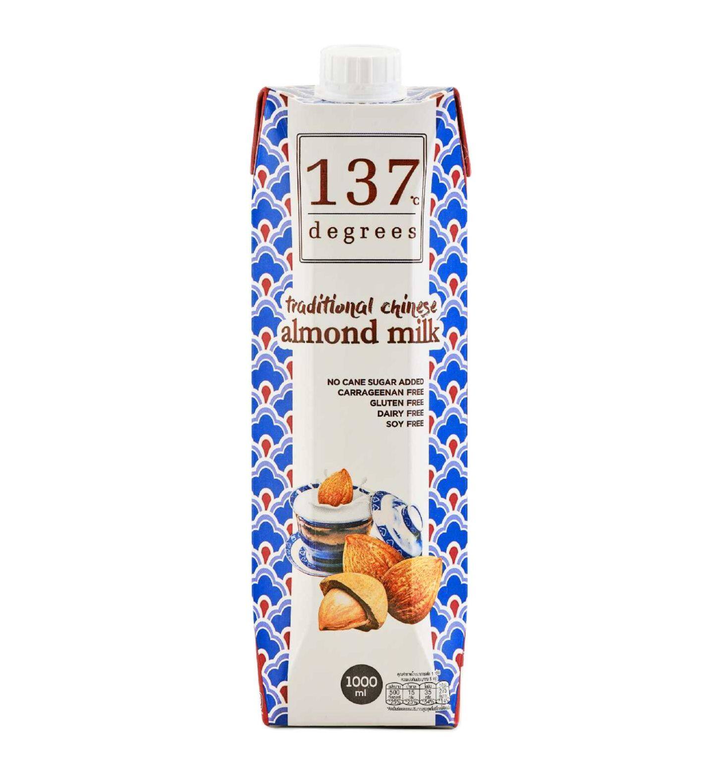 นมอัลมอนด์สูตจีนโบราณ ขนาด 1 ลิตร ตรา 137 ดีกรี Traditional Chinese Almond Milk 1 Ltr.(05-8128)