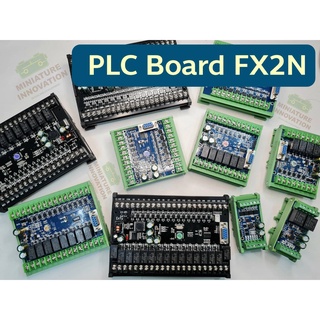 PLC FX2N - (MR-MT) บอร์ดควบคุมการตั้งโปรแกรมใช้ในงานอุตสาหกรรม พร้อมฐานยึด