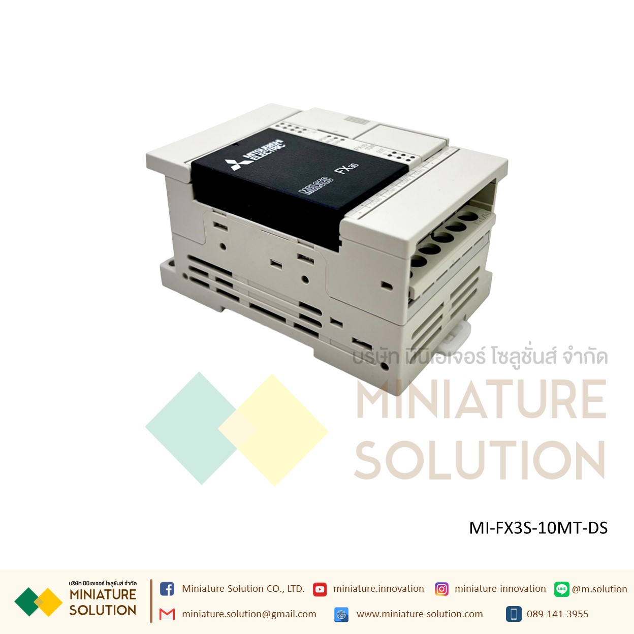 PLC MITSUBISHI MODEL:FX3S-10MT/DS