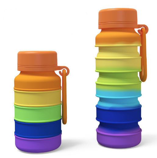 ขวดน้ำซิลิโคนพกพา,กระติกน้ำซิลิโคน,สกรีนโลโก้