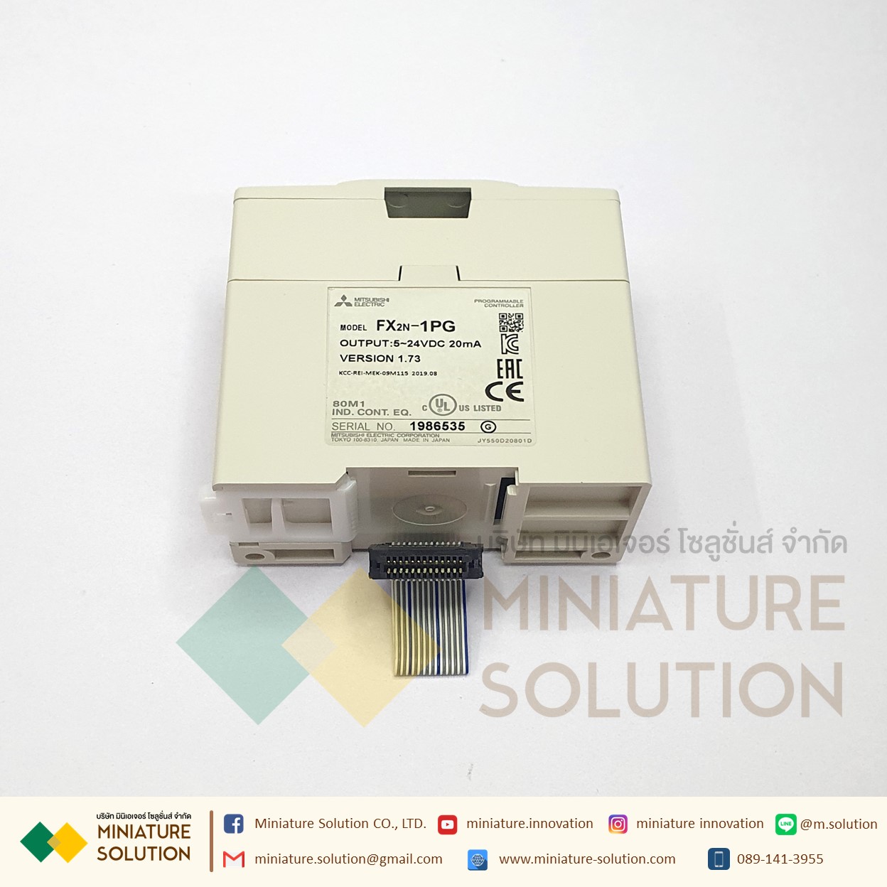 PLC Mitsu รุ่น FX2N-1PG PULSE GENERATOR UNIT สามารถเชื่อมต่อกับ FX0N, FX1N, FX2N, FX2NC, FX3G, FX3GC, FX3U