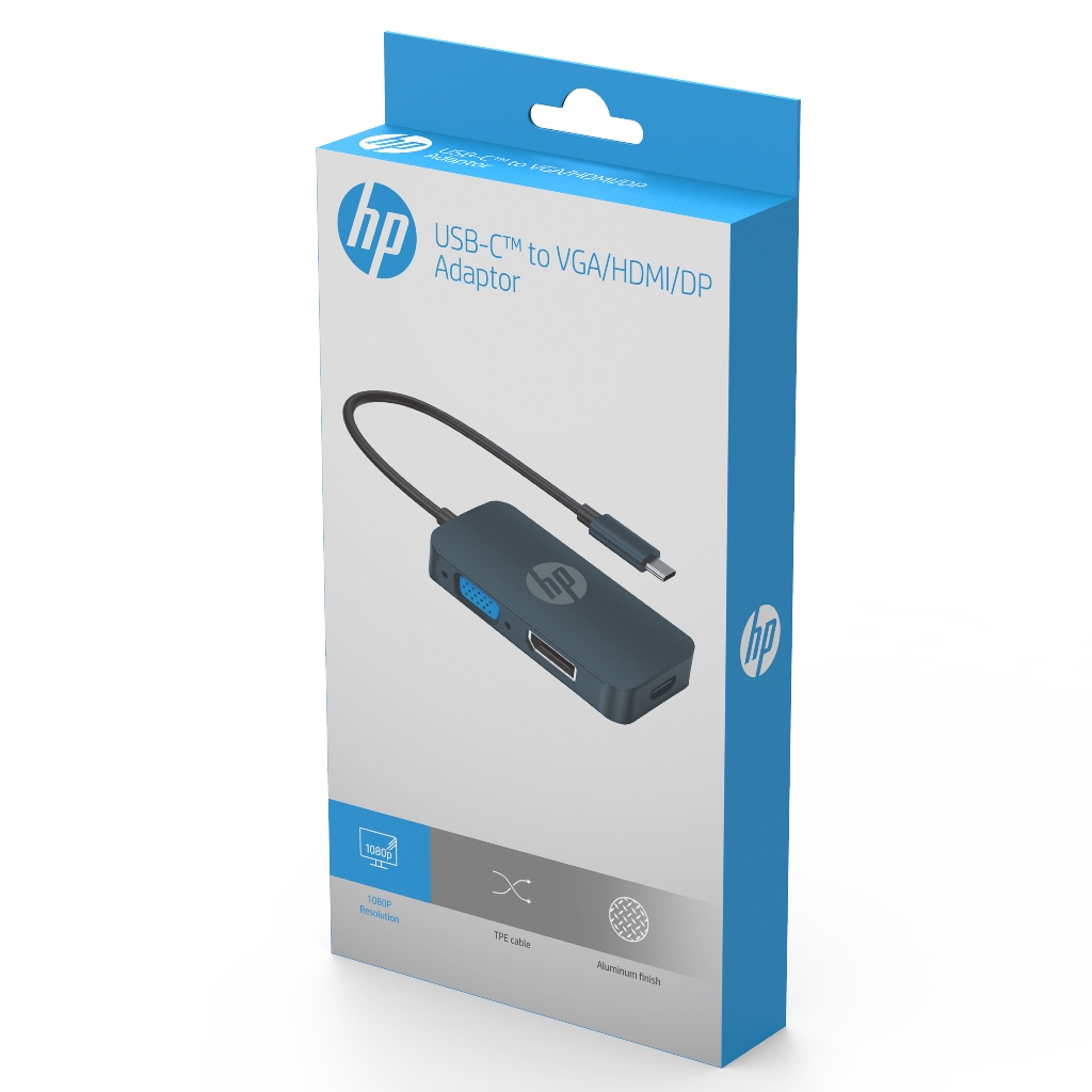 HP DHC-CT200 USB-C TO HDMI+VGA+DP ADAPTER