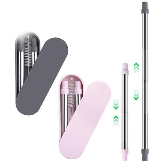 หลอดสเตนเลสพกพา,หลอดสแตนเลสพับได้,หลอดพับได้,หลอดพกพา,สินค้าพรีเมี่ยมหลอดสแตนเลส