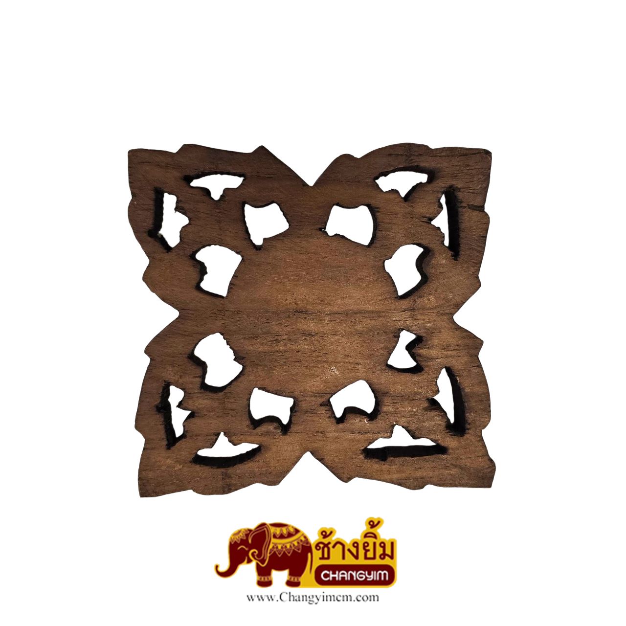 แผ่นแกะสลักลายดอก 6 นิ้ว