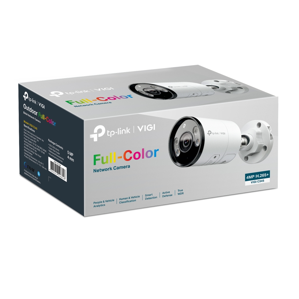 IP CCTV TP-LINK VIGI C345 (4.0mm) | 4MP,IR 30M,IP67,MIC,SPK,COLOR