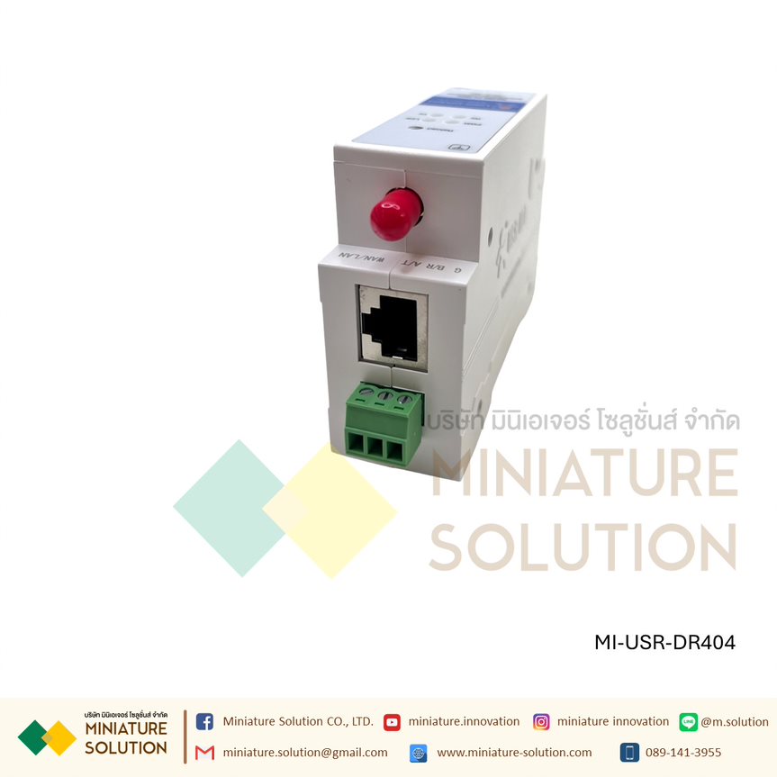 โมดูลแปลงสัญญาณ (USR-DR302 Modbus RS485 To Ethernet Converter) (USR-DR404 DIN-Rail RS485 to WiFi Converters between)