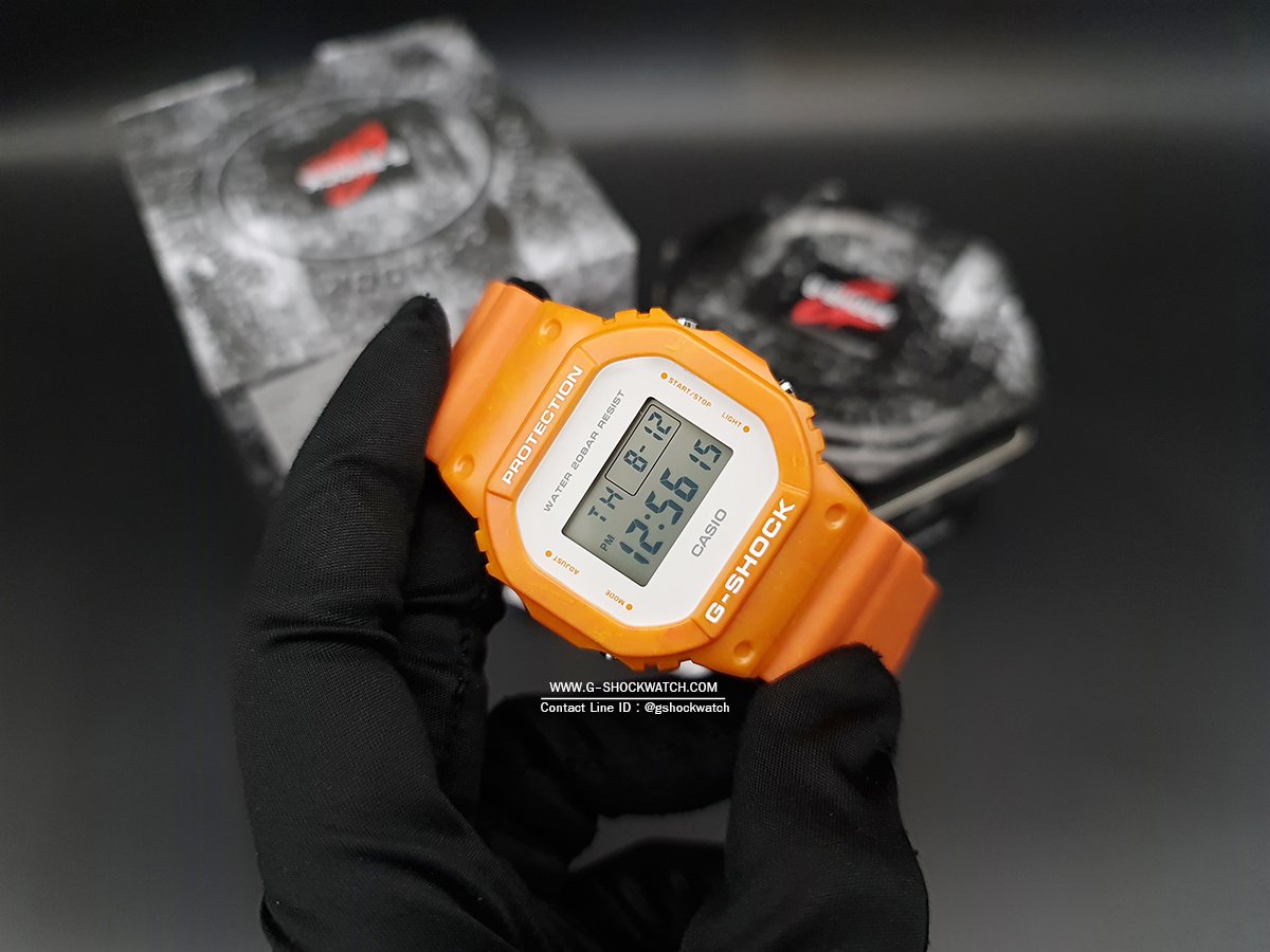 CASIO G-SHOCK นาฬิกาข้อมือ นาฬิกากันน้ำ นาฬิกาของแท้ ประกันศูนย์ CMG 1 ปี รุ่น DW-5600WS-4D