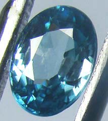 เพทายสีฟ้าน้ำทะเล (Zircon) 1.35 กะรัต